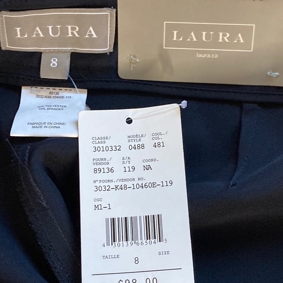NWT LAURA Modern Dress Pants Sz 8 - Picture 6 of 6